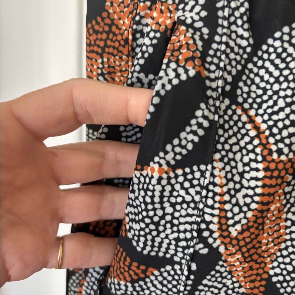 Chico's Black and Orange Artistic Skort - Picture 2 of 3